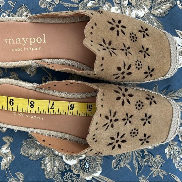 Anthropologie Maypol Suede Spain Espadrille Sandals in Tan - Picture 8 of 10